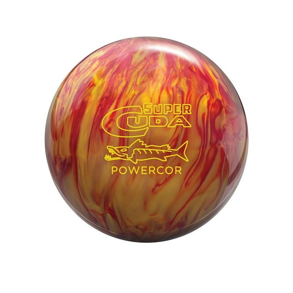 Columbia 300 Super Cuda PowerCor Pearl Bowling Ball - Gold/Cherry 14lbs