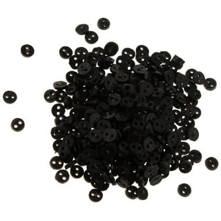 Tiny Buttons For Sewing, Doll Making and Crafts (Black) - 3 Packs - 120  Buttons