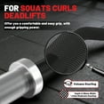 thumbnail image 4 of ROALW EZ Curl Bar, 47-Inch Olympic Barbell for Bicep & Tricep Workouts - 500 LB Capacity, Compatible with 2-Inch Weight Plates, Ideal for Home Gym Strength Training, Black Silver, 4 of 8