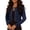Blue, variant on NTACZA Women's Cardigans Cropped Lace Crochet Open Front Long Sleeve Cardigan Casual Solid Summer Black L
