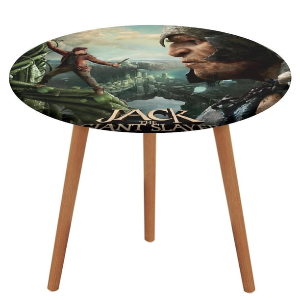 Jack el cazagigantes-theme Fitted Round Tablecloths Elastic Edged Table Covers Waterproof Table Cloth for Kitchen Holiday Party Tables Decor 120cm