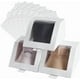 thumbnail image 1 of Caja de almacenamiento para sombreros blancos (10 unidades), cajas de regalo plegables de cartón con ventana de PVC transparente, contenedor de almacenamiento de 7,8" x 7,8" x 4,7"., 1 of 9