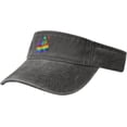 thumbnail image 2 of Pride Flag LGBT Flag Sports Sun Visor Hat for Men Women,Empty Top Sun Hats Topless Cap,Black, 2 of 8