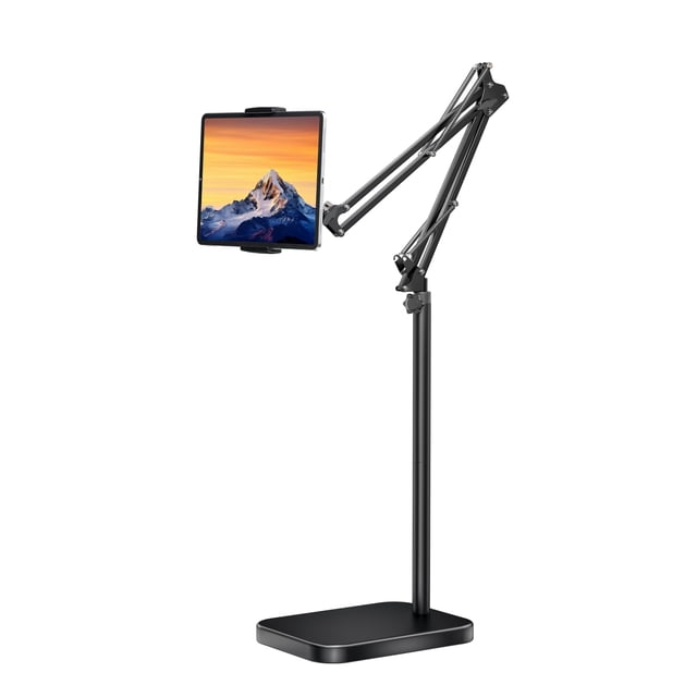 Soporte de suelo para tableta BluusuUK, altura ajustable, base de 5 kg