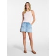 thumbnail image 2 of No Boundaries Ribbed High Neck Tank Top, Women's XXS-XXL, 2 of 5