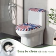 thumbnail image 4 of HELLHERO Stretch Elastic Fabric Toilet Seat Covers, Elastic Installation Stretch Fit Toilet Bowl Cover for Hotel Home, 4 of 8