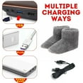 thumbnail image 7 of Aihuaihua Microwavable Slippers Electric Heated Slippers, USB Heated Slippers, Plush Heated Foot Warmer, Heated Slippers for Adults Cold Day to Soothing Fatigue, Feet Warmers for Women & Men, 7 of 7
