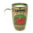 thumbnail image 3 of Wales Porcelain Coffee Mug - Welsh Red Dragon Porcelain Cup with Irish Celtic Knots Design, Made of New Bone China 400ml/14fl oz, 3 of 5