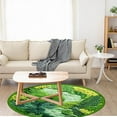 thumbnail image 3 of Muecwrye Extra Soft Bath Rug,Round Green Moss Carpet, Imitation, Floor Mat For Bedroom And Living Room, Non-Slip Balcony Hanging Basket Floor Mat, Bedside Blanket For Bedroom, 3 of 5