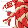thumbnail image 4 of Uxcell Tug of War Rope 1 Inch x 50 Feet Natural Thick Cotton Rope Twisted Cotton Rope, Red Brown, 4 of 7