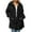 a-Black1788, variant on Women's Coat Autumn Winter Solid Color Oversized Plush Hooded Coat Long Sleeve Zipper Thermal Timeless Style Jacket For Casual Daily Streetwear Activities Casual Outerwear