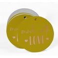 thumbnail image 2 of Inkdotpot Made With Love Text Bottle Tag Real Rose Gold Foil Favor Hang Tags 100 Pack, 2 of 6