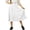 White, variant on CYRBOKO Kids Flowy Skirts for Girls, Loose Casual Summer/Spring Elastic Waist Casual Skirts White Size 10-11 T