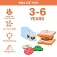 thumbnail image 6 of 2pcs Wooden Stacking Toys Montessori Toys for Toddlers Fine Motor Skills Educational Learning Play Food for Kids Boys Girls, 6 of 8