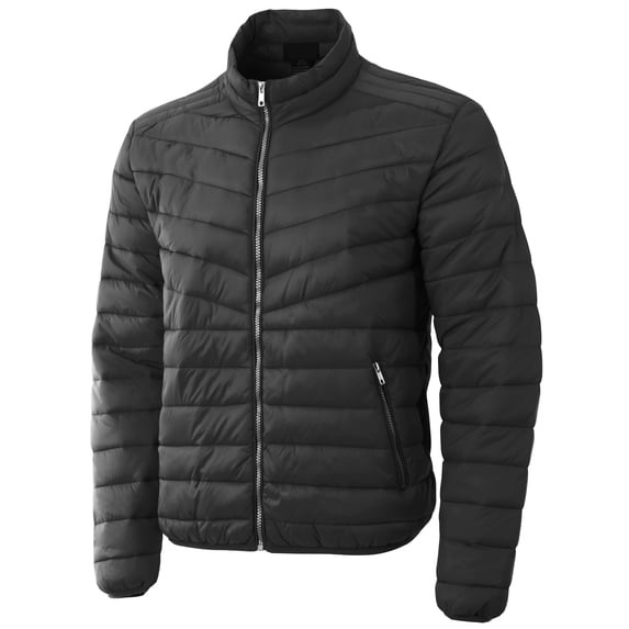 Ma Croix Mens Lightweight Puffer Jacket Alternative Down Quilted Hiking Parka