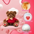 thumbnail image 3 of Teddy Bear Plush Toys Personalized Stuffed Bear Plush with Custom Photo Text as Personalized Gift for Girls Boys on Birthday Anniversary Christmas Day, 10 inch-Photo Text, 3 of 6