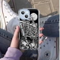 thumbnail image 5 of Skeleton Lovers Case for iPhone 13,Aesthetic Art Design Pattern Soft TPU Bumper Case Cover, 5 of 5