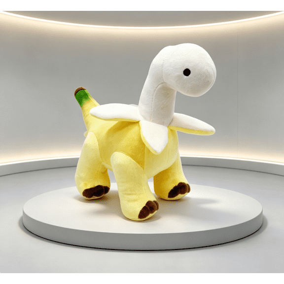 Bananasaurus Stuffed Plush Toy, Soft Banana Dino Plushies, Cute Dinosaur Doll Gift for Fans, Kids and Adults