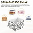 thumbnail image 6 of Yayeee Collapsible Cube Storage Bin with Lid Fabric Closet Decorative Basket with Handles, Gray Leopard Pattern, 6 of 7