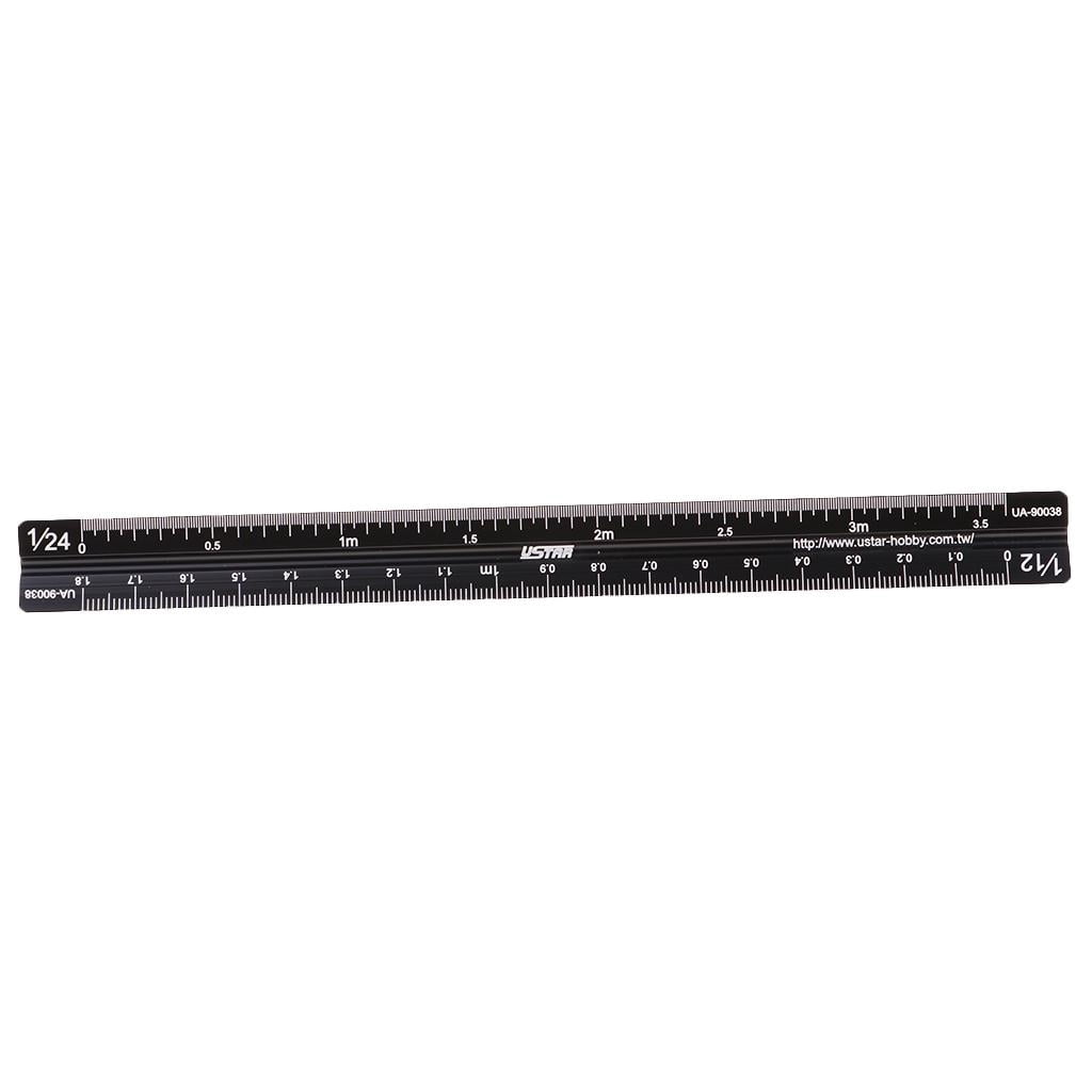 1Pc 17-90038 Model Triangular Scale Ruler //24 /1/32 1/35 1/48 1/72