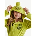 thumbnail image 3 of Justice x Grinch Girls Long Sleeve Sleep Robe, One-Piece, Sizes 4-18, 3 of 5