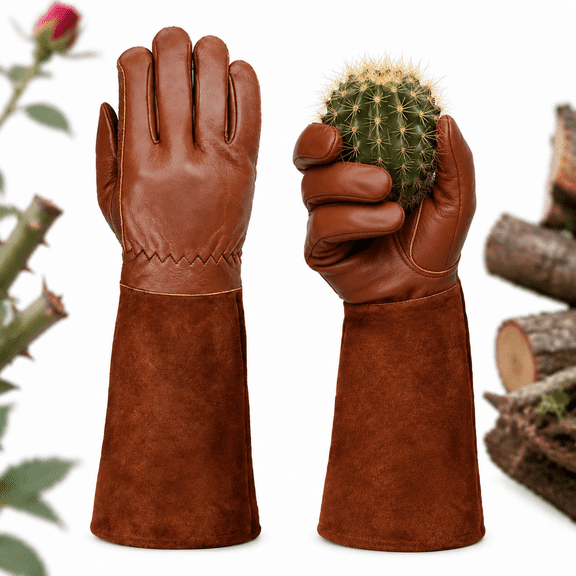 Hydeng Long Gardening Gloves for Men & Women,Rose Pruning Gloves, Breathable Thorn Proof Gauntlet Glove,Thorn Proof for Rose Pruning & Cactus Trimming