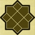 thumbnail image 1 of Ahgly Company Machine Washable Indoor Square Transitional Bakers Brown Area Rugs, 4' Square, 1 of 7