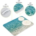 thumbnail image 3 of FREEAMG Aqua Ocean Dish Drying Mat Coffee Maker Mat Microfiber Absorbent Drying Pad Heat Resistant Coffee Bar Protector Summer Present 18"× 24", 3 of 6