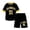 Yellow, variant on Infant Girls Suit Printed Short Sleeve Casual Quality Outdoor Cozy Summer for Girls Active Shorts Set