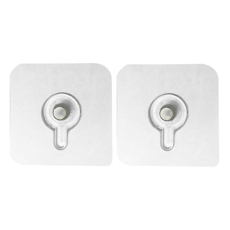 Adhesive frame outlet hooks