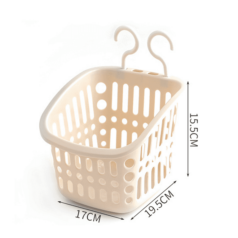 Plastic Hanging Shower Caddy Basket,Connecting Organizer Storage  Basket,with Hook 