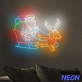 thumbnail image 5 of Handmadetneonsign Santa Flying Sleigh Neon Sign, Santa Dachshund Dog Led Sign, Merry Christmas Wall Art Home Decor 75534, 5 of 5