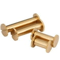 thumbnail image 2 of (10pcs) Brass Mother Son Flat Lock Rivets, M5x9mm, 2 of 5