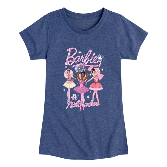 Barbie - The Nutcracker Candy Swirls Girls' Fitted Short Sleeve Graphic T-Shirt