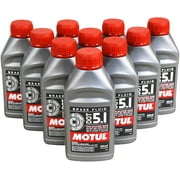 Angle View: Motul 100950 100% Synthetic Brake Dot 5.1 Brake Fluid 1/2 Liter or 500 ml (10 Pack)