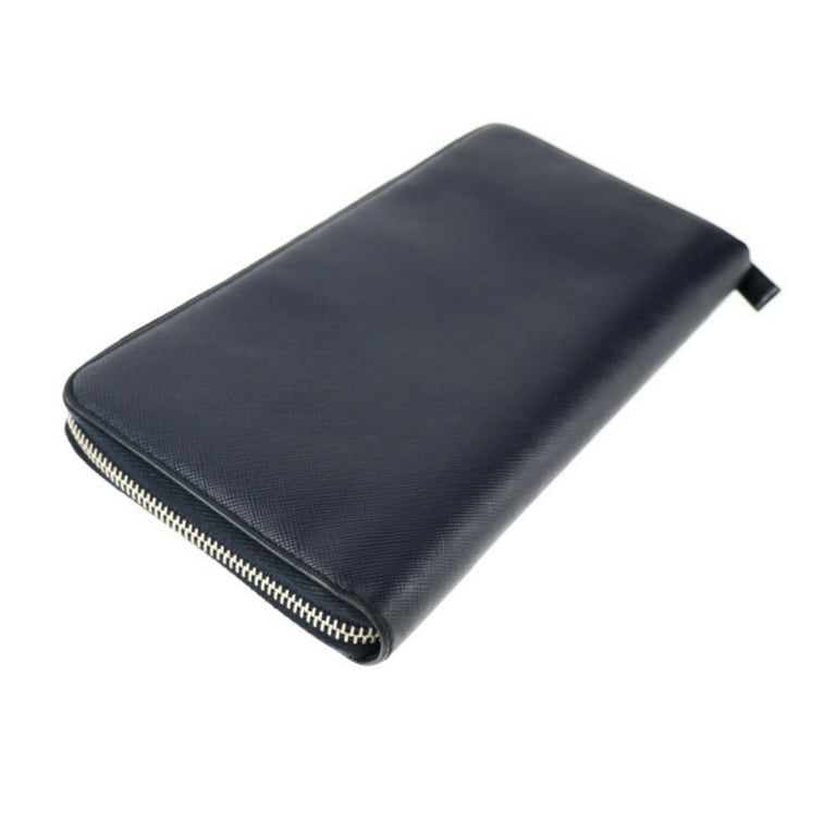 Pre Owned PRADA Prada Travel Case Saffiano Folio Wallet 2M1220
