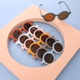 thumbnail image 4 of Gafas de sol redondas de moda de color caramelo para la playa para niños y niñas., 4 of 6