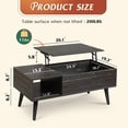 thumbnail image 3 of Lift-Top Coffee Table with Storage - Modern Living Room Design, 3 of 8