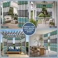 thumbnail image 3 of Outdoor Curtains for Patio Waterproof, Teal Grey Farmhouse Wood Texture Grommet Gazebo Curtains Drapes for Porch, Pergola,Backyard,Outside, Privacy Panel 54 x 95 Inch, Vintage Rustic Wooden Plank, 3 of 9