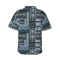 thumbnail image 3 of Daiia Snowflake Vintage Pattern Hawaiian Shirt for Men Gentle Cotton Regular Short Sleeve Casual-3X-Large, 3 of 9