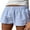 Blue, variant on Baby Sweetie Women Plaid/Striped Shorts Cute Elastic Waist Gingham Boxers Shorts Casual Micro Lounge Shorts Striped Bottoms