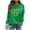 Green2, variant on Posijego Womens Clover Sweatshirt St Patrick's Day Lightweight Long Sleeve Pullover Spring Sweatshirts for Women