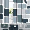 thumbnail image 4 of Dashan Grey Green Geometric Blackout Curtains for Bedroom Living Room Decor Grommet Window Drapes 42x63 Inch,2 Panels, 4 of 6