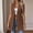 Coffee, variant on Women's Casual Sleeveless Jacket Baeitkot Women's Solid Color Business Casual Long Style Lapel Sleeveless Suit Jacket Coffee L