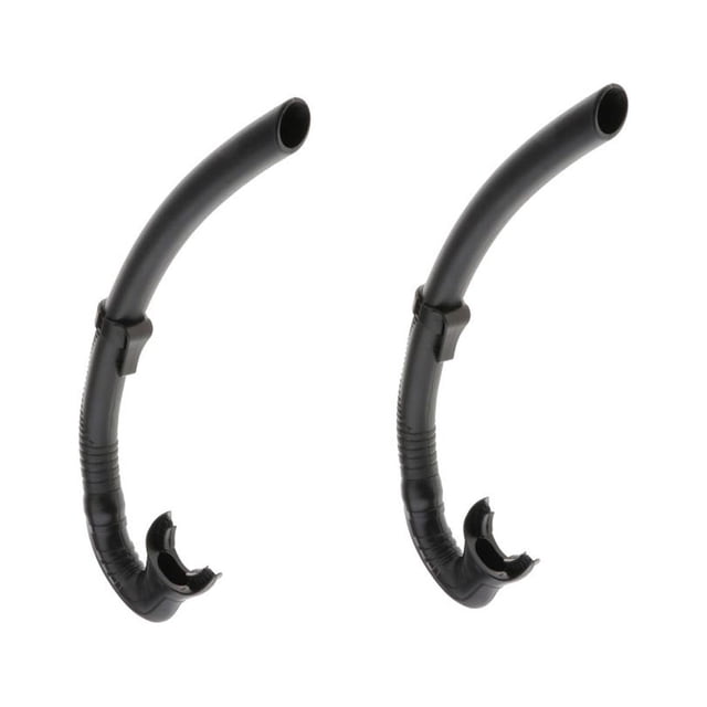Tubo de respiración Cola Buceo Natación Húmedo Snorkel 2Pcs