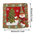 thumbnail image 2 of onlyliua ¡ ¡Descuentos de Temporada! Fundamentos de Almohada En Estampado de Muñeco de Navidad, Decoración Navideña, Funda de Almohada para Sala de Estar y Fiesta En Casa, 2 of 2