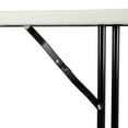 thumbnail image 6 of Norwood Commercial Furniture 6 ft Multipurpose Indoor Outdoor Heavy Duty Portable Blow-Molded Plastic Folding Training Seminar Table 18" W x 72" L Gray, 6 of 7
