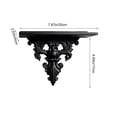 thumbnail image 3 of SLYNSHome Wall Mount Floating Shelf,Owl Shaped Vintage Hollow Sculpture Wall Display Rack,Black Decorative Wall Hanging Storage Bracket For Entryway Living Room Home Decor, 3 of 7