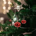 thumbnail image 2 of 50 unids Coloridas Cross Design Bells Navidad DIY Decoraciones Colgantes Ornamentos, 2 of 5