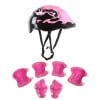 Giunmcul Protective Gear Set, Children's Helmet with Knee Pads Elbow Pads Wrist Guards for Skateboarding, Cycling, Roller Skating and Scooter (Ages 5-12)